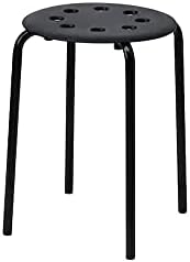 IKEA Marius Stool, Black45 cm (17 3/4 ")