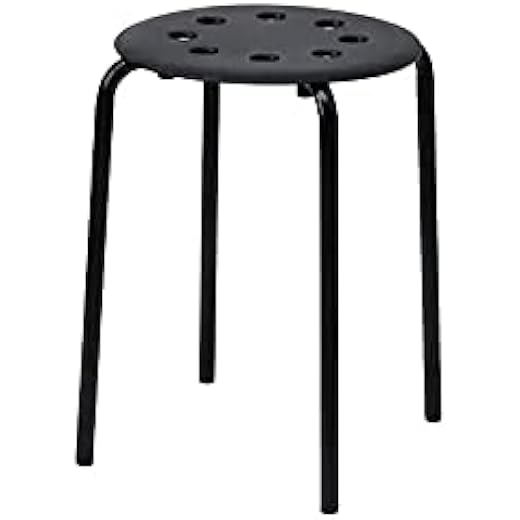 IKEA Marius Stool Black 45 cm
