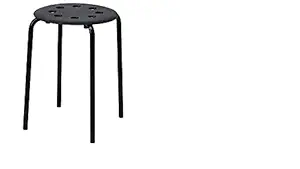 IKEA Marius Stool, Black45 cm (17 3/4 