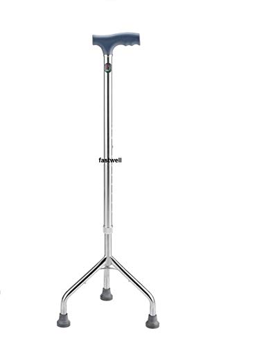 Image of Fastwell Premium Imported Walking Stick - Light Weight Awesome Experience and Excellent Good quality1 Year Warranty from Date of parchage (Tripod 3 Leg)