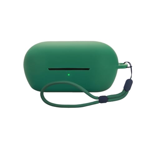 Image of WELCROS Soft Silicone Case Cover for Sony WF-C710N | C710NSA with Lanyard (Green)