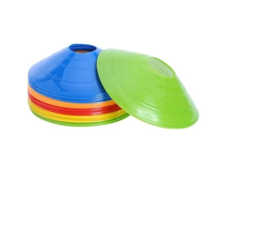Image of MRT Sports Fitness Combo - 9 INCH 6 Pics Speed Hurdle, 6 Pics Stacking Cones, 10 Pc Multicolour Space Markers and 4 M Agility Ladder with 10 Rungs