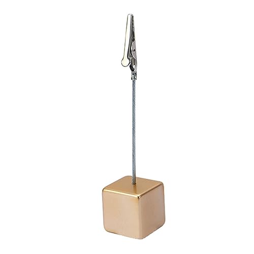 Puco Set mit 10 Memo Clip Haltern Ständer mit Krokodilverschluss Bildern Karten Papier Notizklammer für den Heimgebrauch im Büro. 10 Stück x Memo Clip Halter Ständer