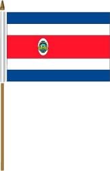 COSTA RICA Small 4 x 6 inch Mini Country Stick Flag .. new
