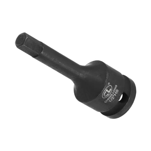 CoCud Impact Hex Bit Socket, H8 Socket 1/2" Drive, Cr-Mo Steel Impact Grade Metric Socket - (Applications: for Socket Head Cap Bolt)