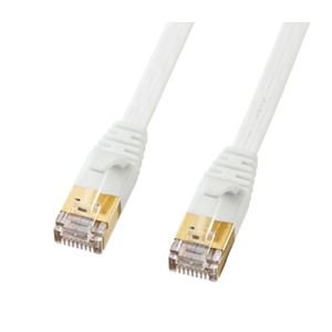 �T�����T�v���C CAT7�E���g���t���b�gLAN�P�[�u���i15m�A�z���C�g�j KB-FLU7-15W ds-1387756