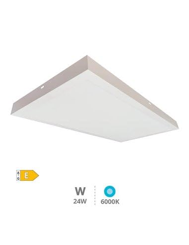 Pannello da superficie LED rettangolare Kisongo 60x30cm 24W 6000K Bianco