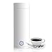 Travel Kettle, Travel Portable Kettles Coffee Tea Food Grade, 3 in 1 Mini Electric Kettle, Automatic Shut off Small Kettle, Water Heater for Making Tea, Coffee, Baby Milk And Fast Food (White)