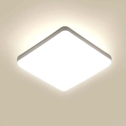 Comely Plafoniera LED Soffitto Quadrata 36W, Lampada da Soffitto LED Moderno 4000K 3300LM IP44 Impermeabile Plafoniere da Ufficio Luce Soffitto per Bagno Camera da Letto Cucina Balcone Corridoio