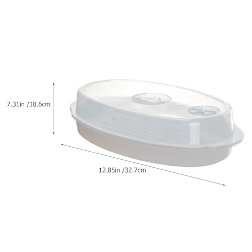 BESTonZON 1 Set of Versatile Microwave Fish with Lid food salmon poacher Vegetable Bowl - Image 3