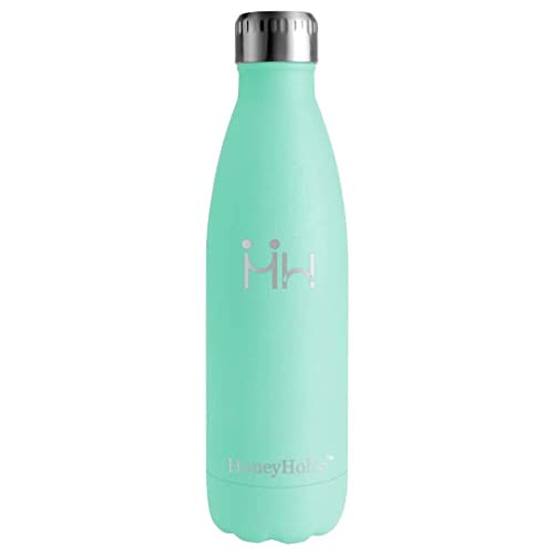 HoneyHolly Trinkflasche Edelstahl, Thermosflasche 750ml, BPA-frei Auslaufsichere Vakuum Isolierte, Thermoskanne Edelstahl, 24 Std. Kalt und 12 Std. Heiß, Isolierflasche für Sport, Fitness, Wandern Cover