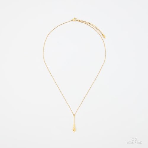 Well Read Bookish Pendant Necklace Gold Plated - Literary Accessories3