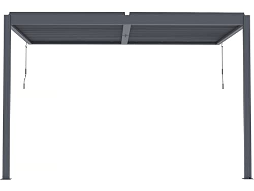 Pérgola bioclimática adosada Windsor con led - 3 x 4...