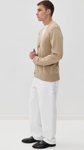 Officine Generale Men's Miles Cotton Tonal Argyle Cardigan4