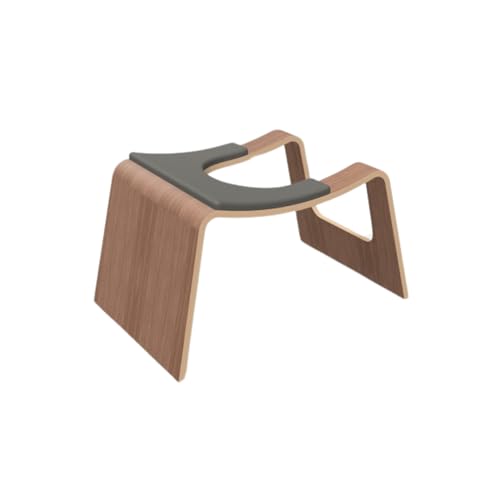 Plydesign Design Headstand Bench - Am. Walnut Real Wood Clear Lacquer - FSC Molded Plywood