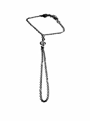 Pulsera anillo de plata con llave musical para beso de mano accesorio de metal