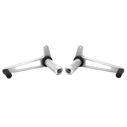 Repose-pieds moto Cafe Racer argent de type 1 pour customisations Bobber et GT KZ