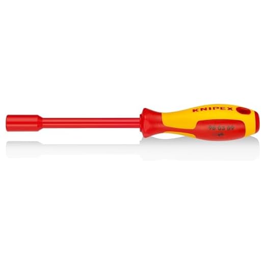 KNIPEX 98 03 09 Steckschlüssel mit Schraubendreher-Griff 237 mm