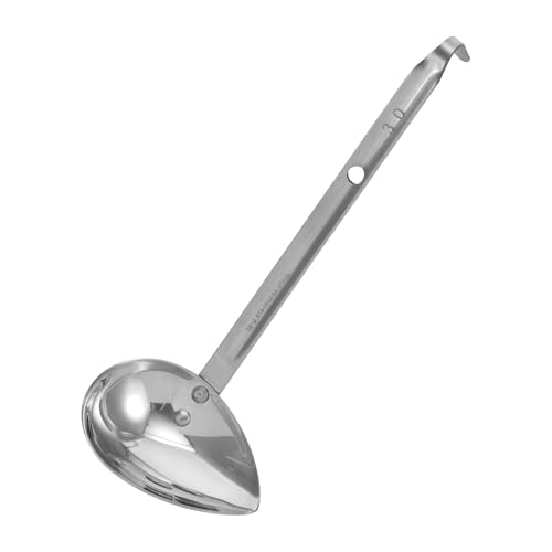 SHINEOFI Cuchara para Salsa de Acero Inoxidable 20 Ml Cuchara Única para Servir y Decorar en Cocina Occidental Vajilla Creativa Resistente y Apta para Lavavajillas