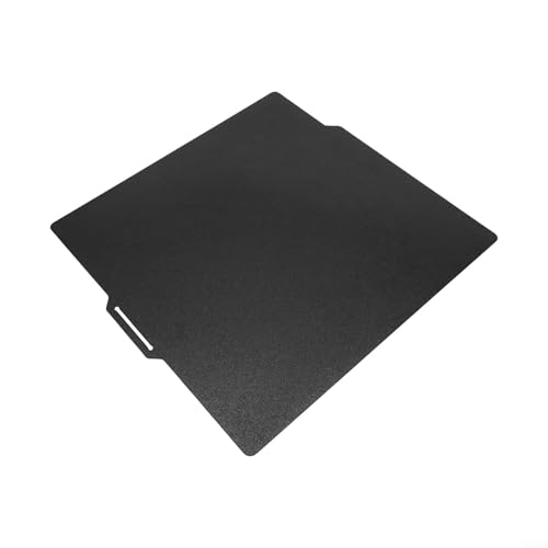 Hoja de acero de resorte con revestimiento PEI para impresoras 3D, diseño de doble cara para Bambu Lab X1, P1P, P1S, lanzamiento de modelo sin esfuerzo (negro)
