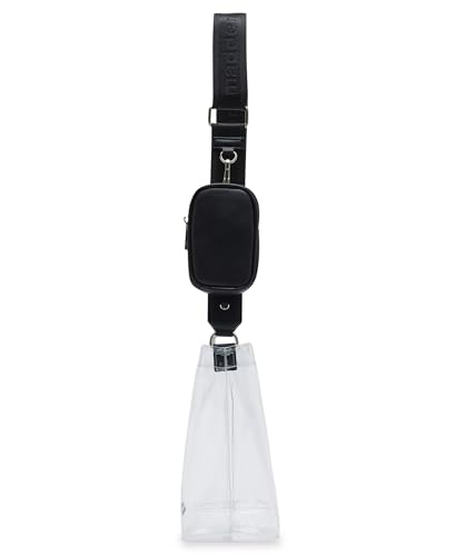 Bolso tote transparente de Madden Girl, negro, talla única miniatura 4