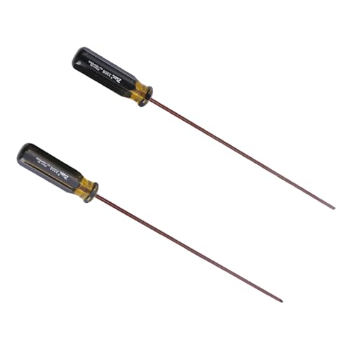 Gadpiparty 2Pcs Magnetic Screwdriver Set 15.35In Long Slotted Flathead Ratchet Hand Tools for Home Electronics Appliance Maintenance