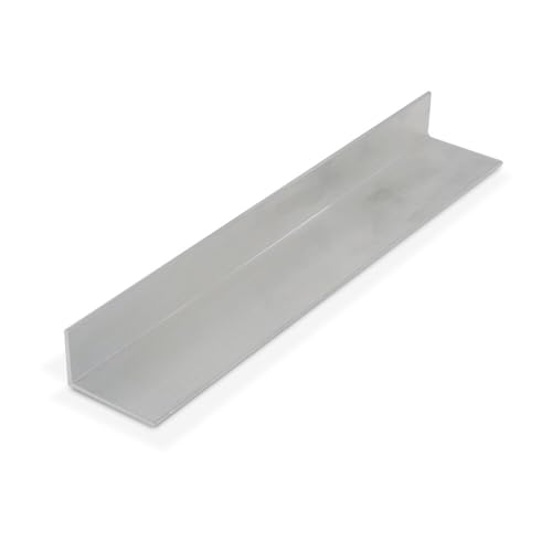 Outwater Industries Extruded Aluminum Angle Alu555-M Mill Finish .75''X 1.25'' X .062 Aluminum Angle Moulding 48 Inch Lengths (Pack of 3)