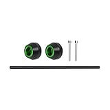 フレームスライダー B┐MWの場合 HP-4 HP4 2009-2018 HP-2 HP2 Sport 2008-2012 フロントアクスルスライダーとリアアクスルスライダー フォークホイールの保護 クラッシュパッドキット クラッシュプロテクター (Color : Green, Size : Front)