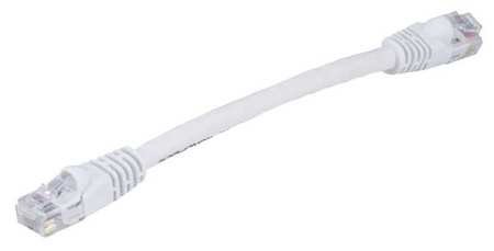 Cable Ethernet Categoría 6 Blanco 0.5 ft miniatura 1
