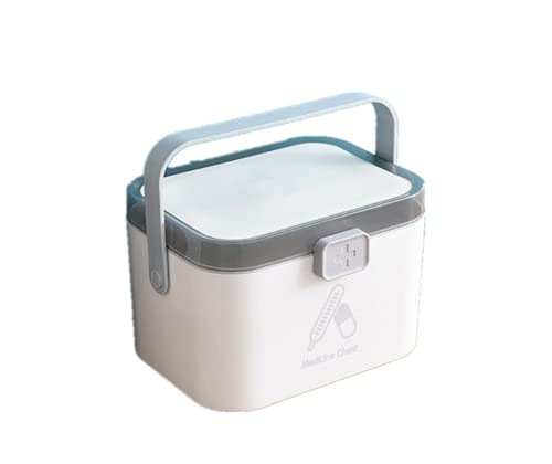 救急箱 薬箱 薬入れ 小物入れ 応急ボックス 家庭用 多機能 収納ケース 取っ手付き 北欧スタイル 収納ボックス (グレー,S)