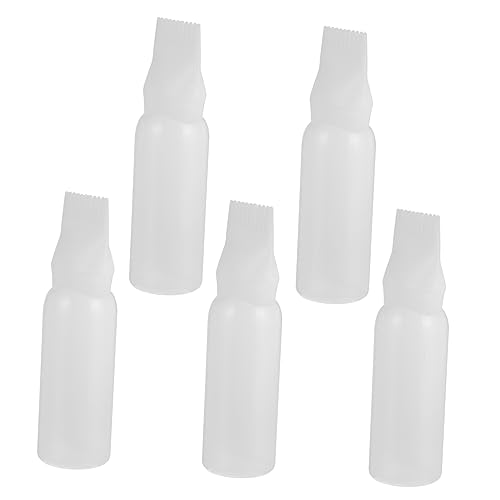 FOMIYES 5 Unidades Con Escala Dispensador De Botella De Tinte Para El Cabello Botella De Pipeta Botellas De Agua Aisladas Bebidas Botellas De Spray De Viaje Botella Exprimidora De