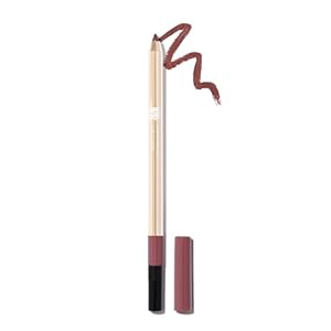 MAKE Beauty Continuum Lip Liner – Long Lasting Creamy Liner with Velvet Matte Finish – Includes Built-In Sharpener and Blending Brush – Highly Pigmented Dusty Pink Lip Color – Shade, Pulse