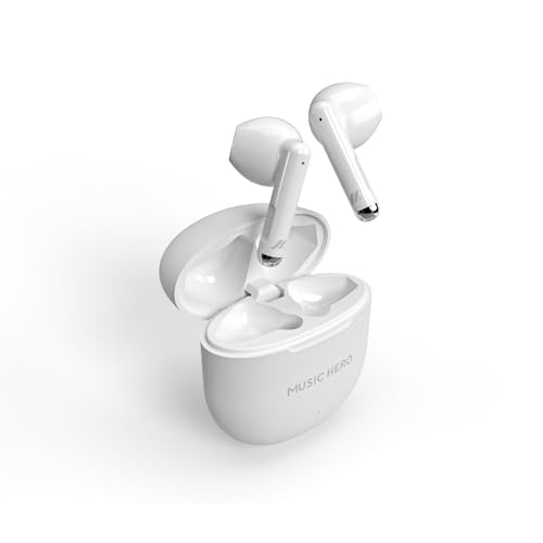 Music Hero NUBOX - Auriculares estéreo inalámbricos para teléfonos móviles, tabletas,...