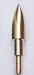 GPP Arrowheads Bullet Point 19/64 100 Grain,Target Point, Tips for Arrows,(24 Pack),Gloden