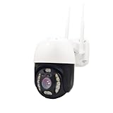 (8MP 5X Zoom) UltraHD 4K (8MP) Outdoor Security WiFi Wireless IP Camera, 3840x2160, 80ft NightVision, IP66 Weatherproof, Two-Way Audio, MicroSD Recording