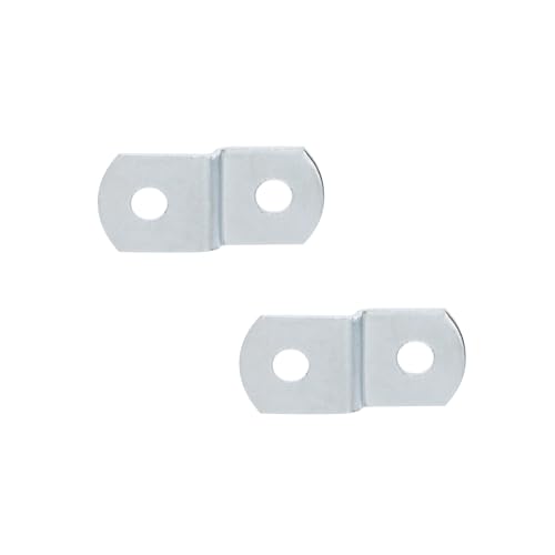 Image of T Tulead 20PCS Canvas Offset Clips for Picture Framing, Double Hole Canvas Clips 1 /9 inch Iron Offset Mounting Clips Framing Tools, Include Screws