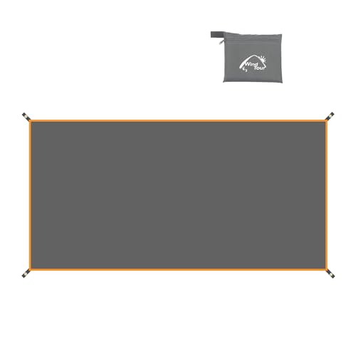 Wind Tour Portable Multifunctional Outdoor Camping Tarp Groundsheet Footprint Lightweight Floor and Ground Tarps for Camping Hiking with Carry Bag (41.3