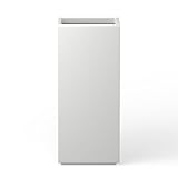 Kante 20.3" H Tall Rectangular Concrete Planter, Modern Square Diameter Plant Pot with Drainage Hole and Rubber Plug for Indoor Outdoor Home Patio Garden, Pure White