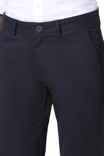 Image of Peter England Men's Regular Fit Mid Rise Pants