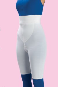 5441340 High Waist Girdle A-Knee White Large sold indivdually sold as Individually Pt# F020795 by Frank Stubbs Co Inc