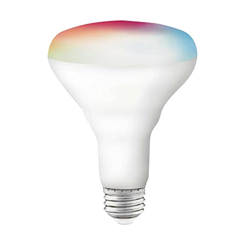 Lighting Satco S11255 Starfish BR30 WiFi Smart LED Light Bulb, Works with Siri, Alexa, Google Assistant, SmartThings, 9.5 Watt, 120 Volt, 800 Lumens, Color Changing & Tunable White SmartThings Compatible Lighting Satco S11255 Starfish BR30 WiFi Smart LED Light Bulb, Works with Siri, Alexa, Google Assistant, SmartThings, 9.5 Watt, 120 Volt, 800 Lumens, Color Changing & Tunable White SmartThings Compatible
