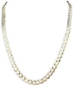 10K Solid Yellow Gold 5mm Curb Chain Necklace