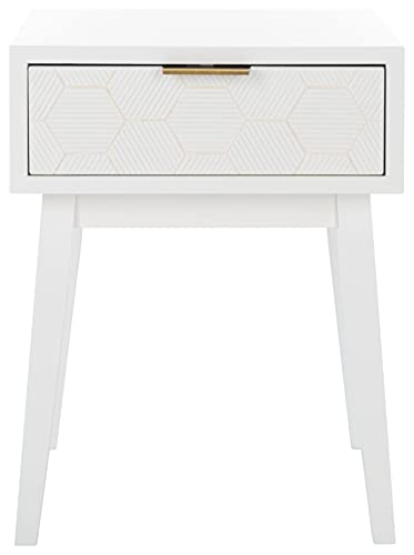 Safavieh Home Collection Keya Black/White 1-Drawer Living Room Bedroom Foyer Entryway Nightstand Accent Table Acc6601B, 0 #TOP2