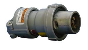 APPLETON ACP3034BC POWERTITE Series, 250 VDC, 3 Wire, 4 Pole, Aluminum, Hazardous Location, 600 VAC, PIN and Sleeve, 30 AMP, Clamping Ring Plug