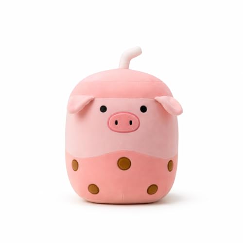 Image of MINISO Gigi Food Series Plush Toy - (Milk Tea) Soft Toy | 29CM Cute Stuffed Plush for Kids & Gifting