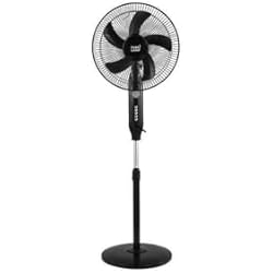 Ventilador Boreal FABRILAMP Ventilador De Pie Solar Boreal Negro 30w 3vel 5asp Puerto Usb Motor Dc Y Luz Night Regx43x38cm Cable 4,20m