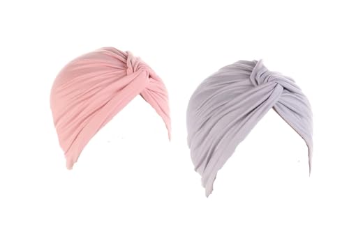 Bandeau chimio anti-irritation contre la perte de cheveux - Lot de 2 turbans de nuit femme