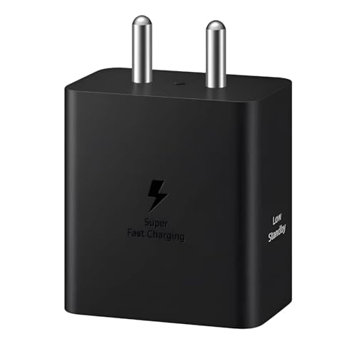 Image of 45W Type C Charger Adapter Compatible With Samsung Galaxy Tab S10 Fe+ /S10 Fe /S10+ /Ultra /S9 Ultra /S8 /S7 /A8 /A9+ /S9 Fe+ /S9 Fe /A9 /S6 Lite /A7 /All Tablet Support 45 W Super Fast Charging /Black