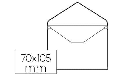 Liderpapel SB03 - Pack de 100 sobres tarjeta de visita, 70 x 110 mm, color blanco