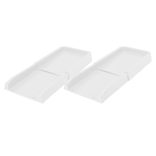Extensión de canalón Brrnoo de PP en color blanco con bloque contra salpicaduras 4